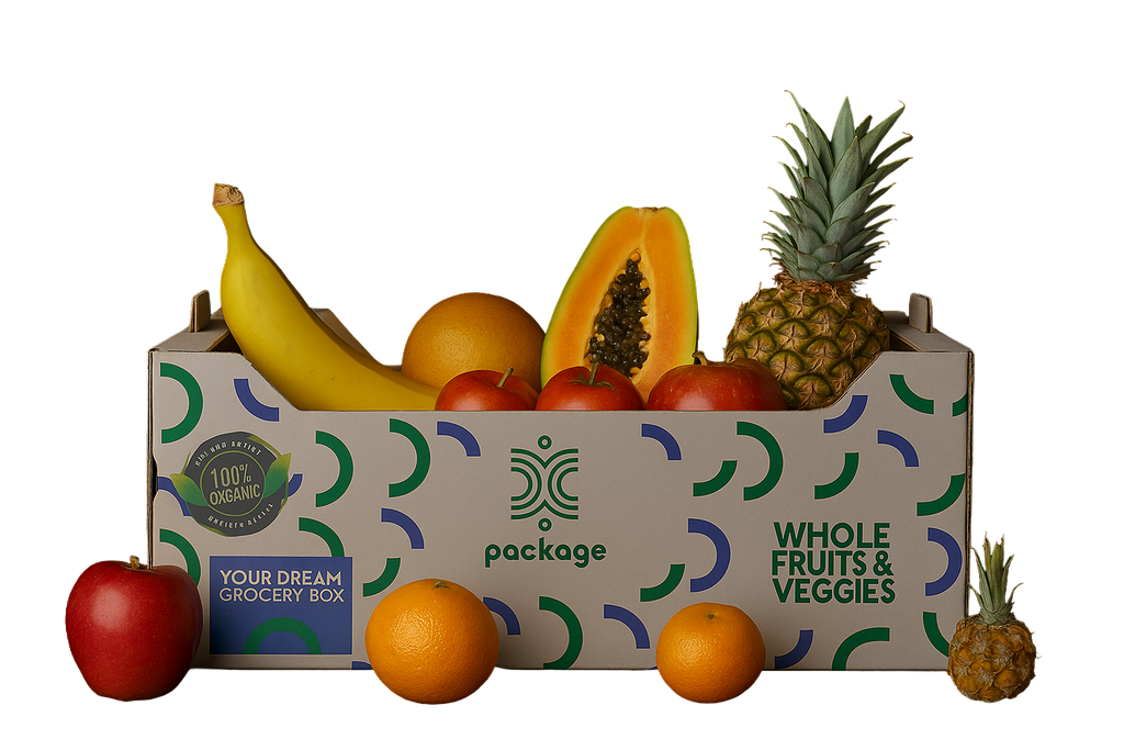 Premium 5kg Fresh Fruit Basket– Banana, Orange, Apple, Pineapple & Papaya