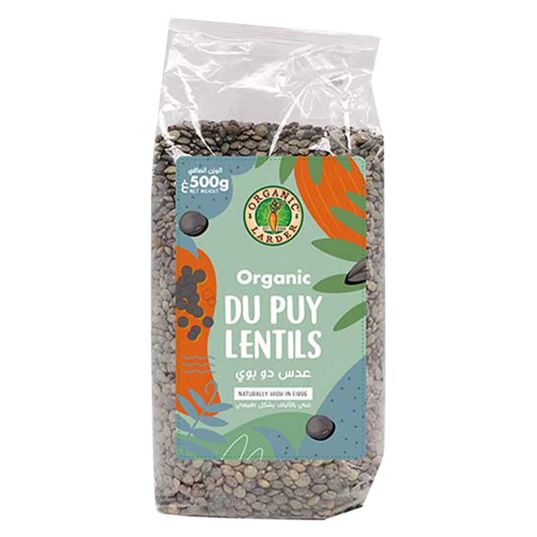 Organic Larder Du Puy Green Lentils 500g