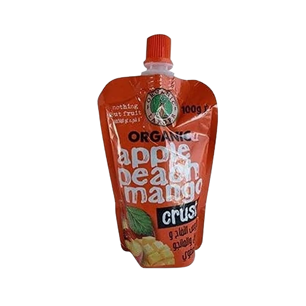 Organic Larder Apple peach Mango Crush 100g