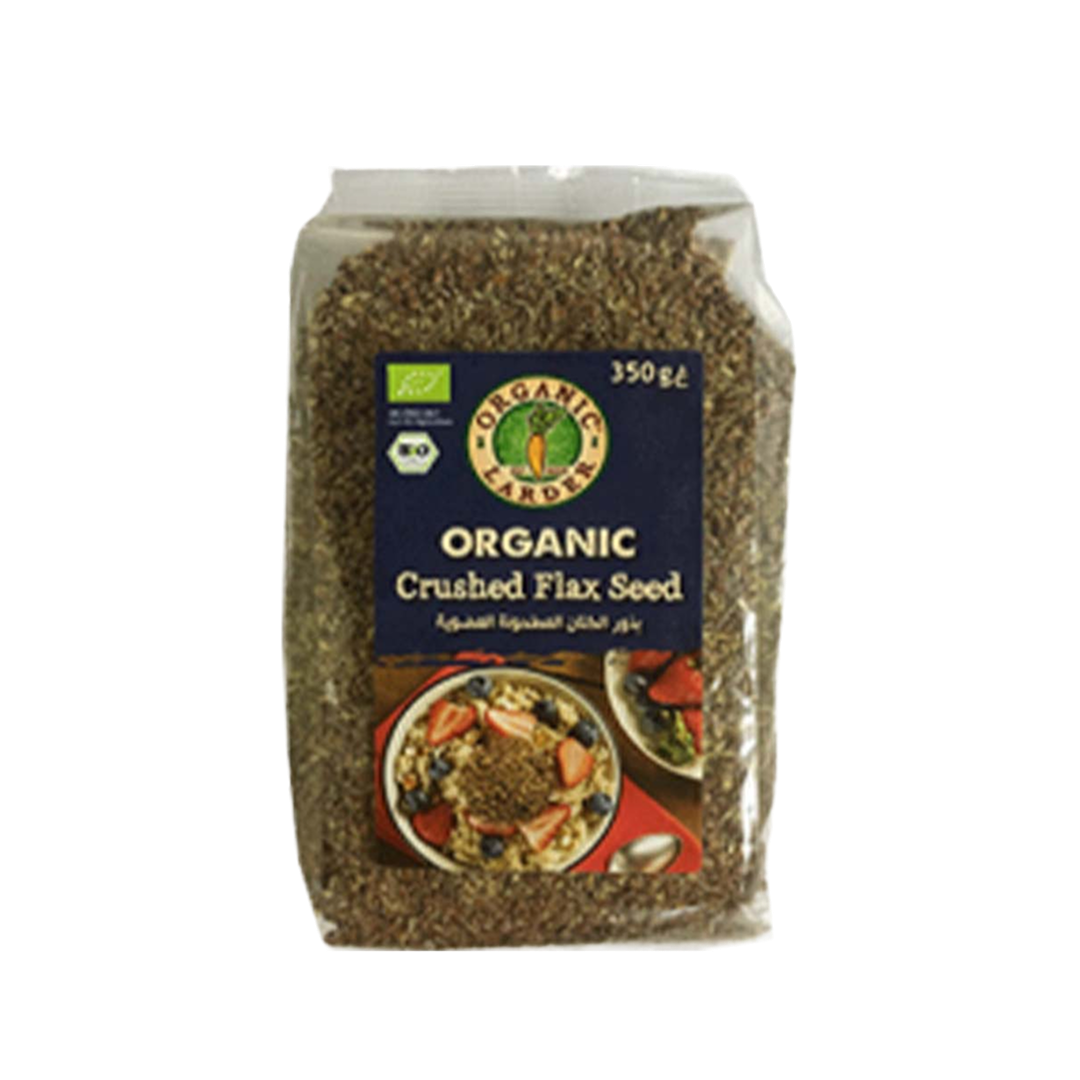Organic Larder Crushed Flax Seed 350g, Vegan