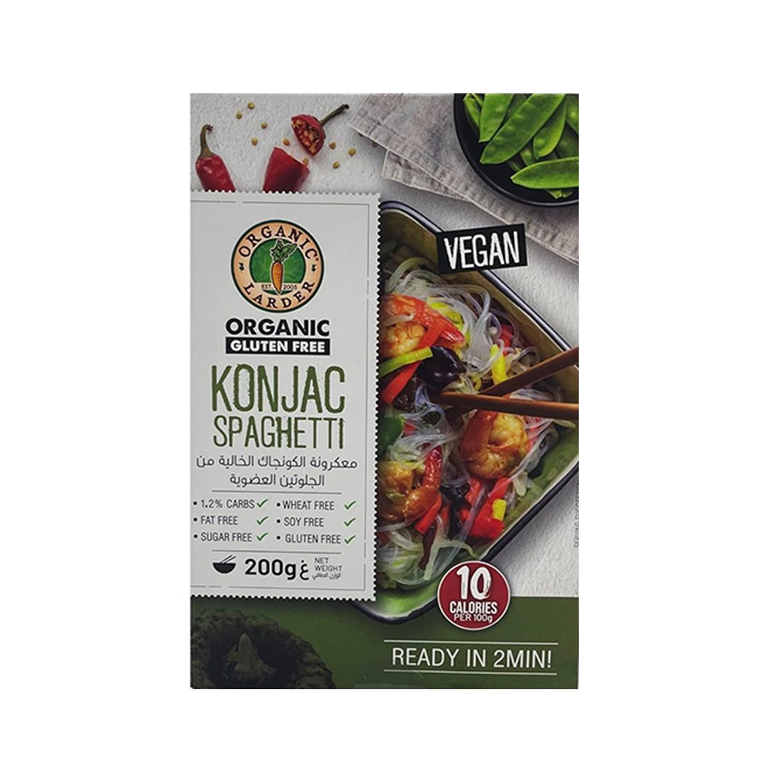 Organic Larder Konjac Spaghetti 200g, Gluten Free, Vegan