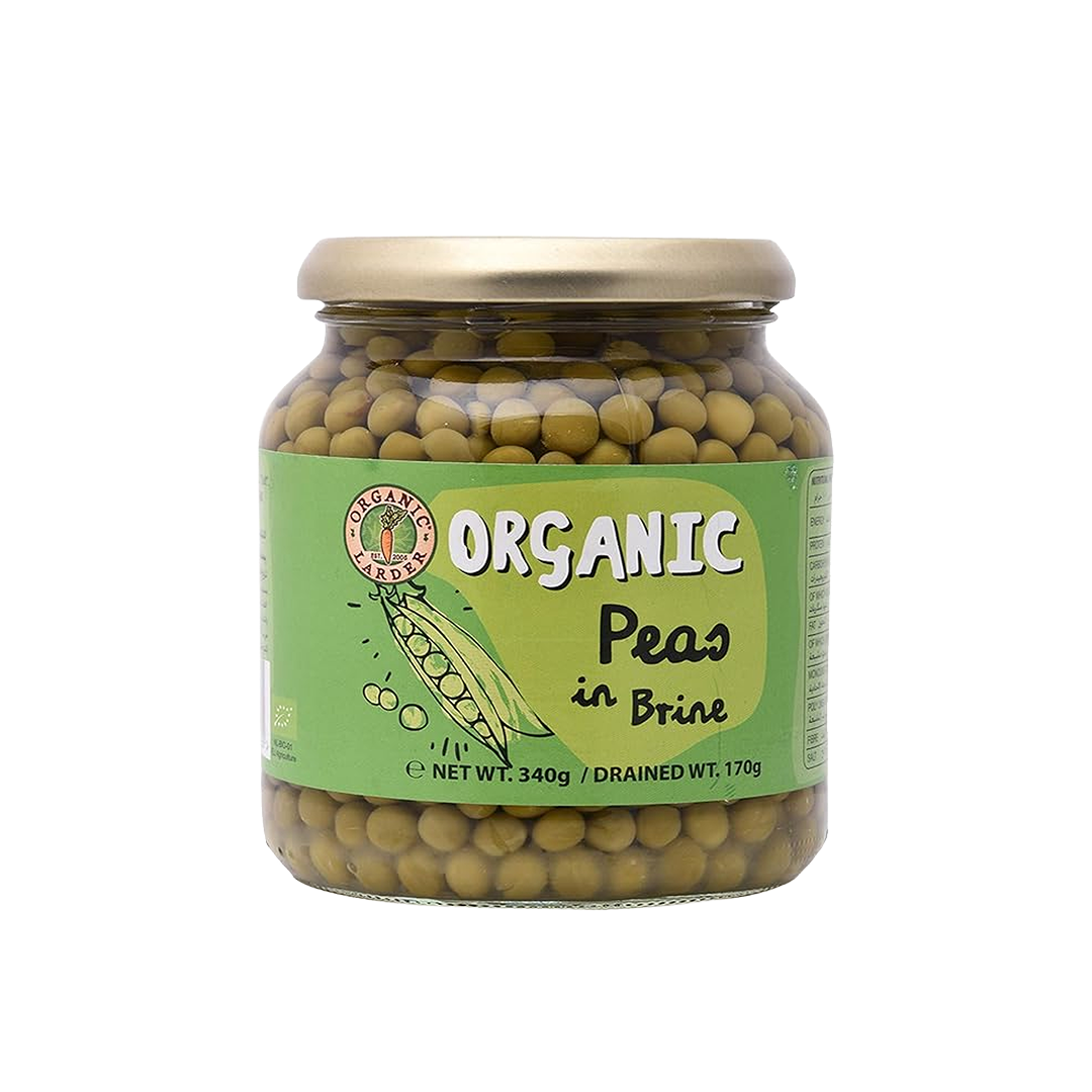 Organic Larder Peas in Brine 350g
