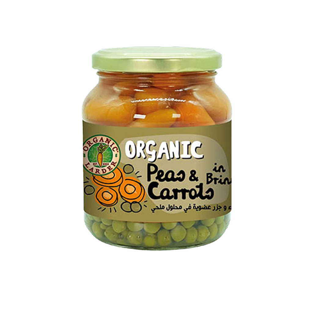 Organic Larder Peas & Carrots in Brine 340g