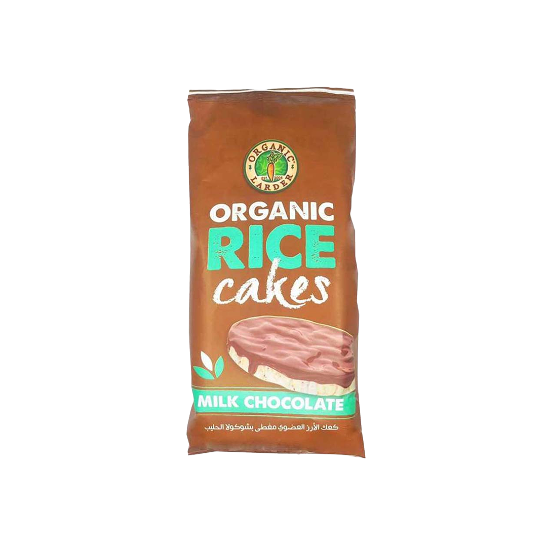 Organic Larder Rice Cakes With Milk Chocolate 67g